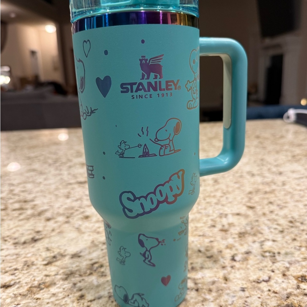 Stanley Teal Snoopy Custom Graphic Mug